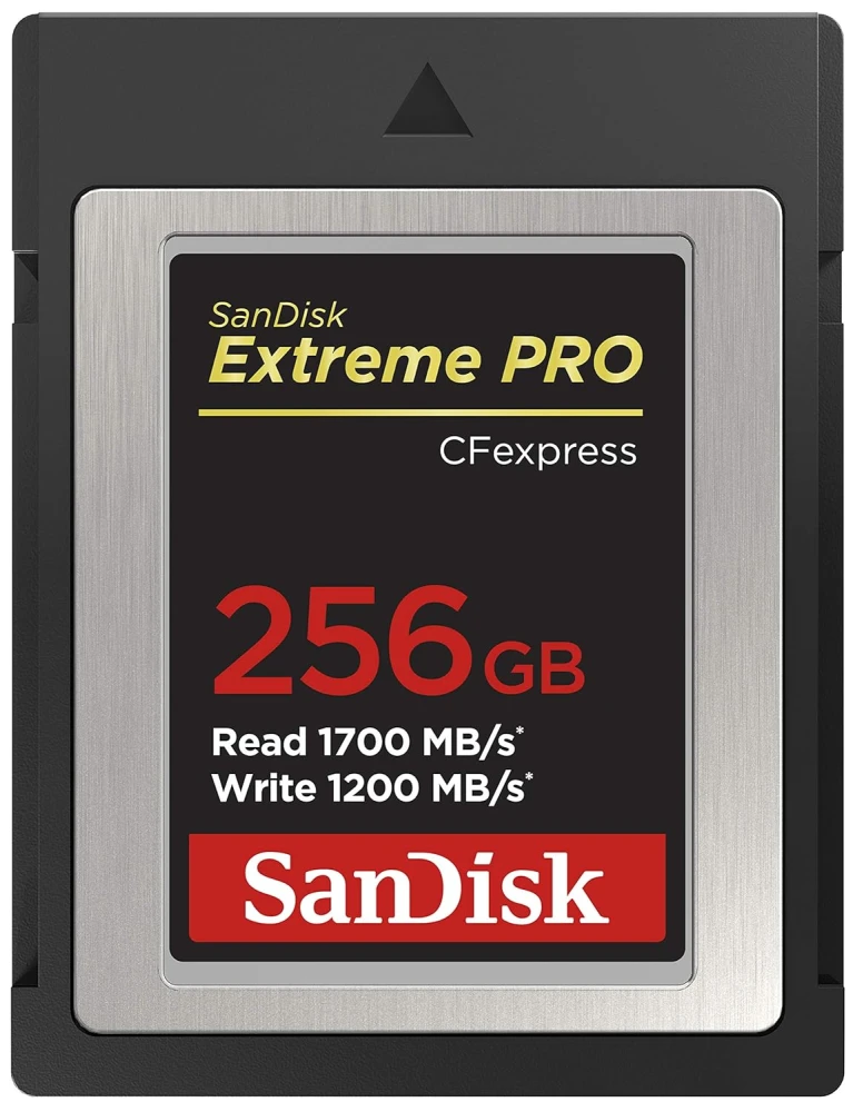 Sandisk Extreme Pro Cfexpress Type B Card,1700 Mb/s R & 1200 Mb/s W, Black, 256gb