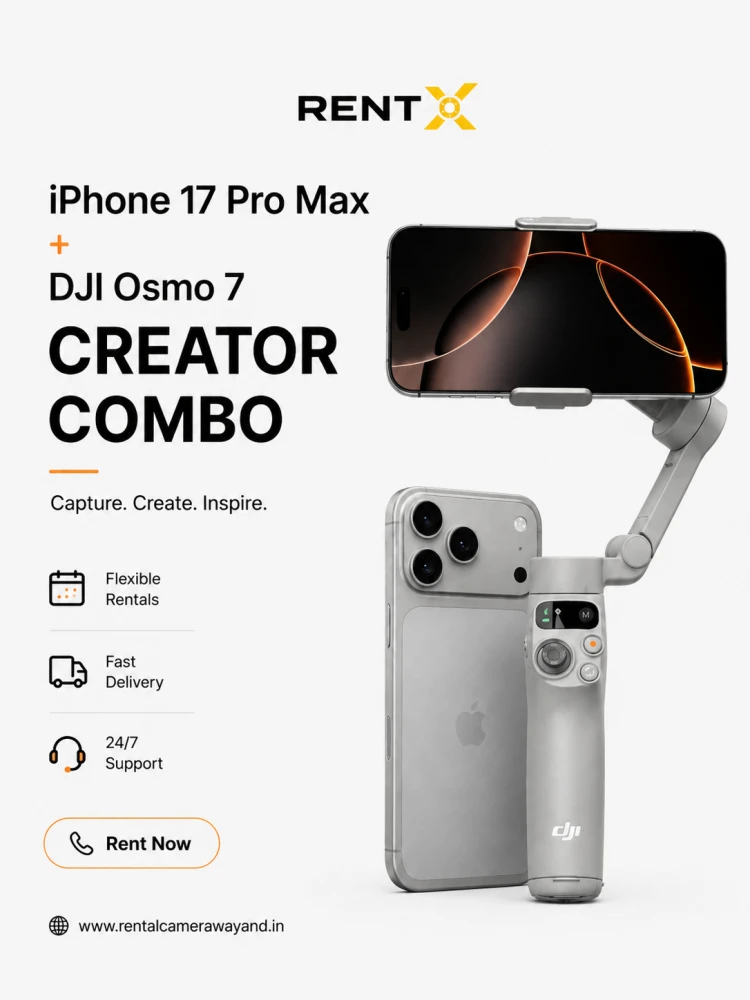 Iphone 17 Pro + Dji Osmo Mobile 7 Creator Combo